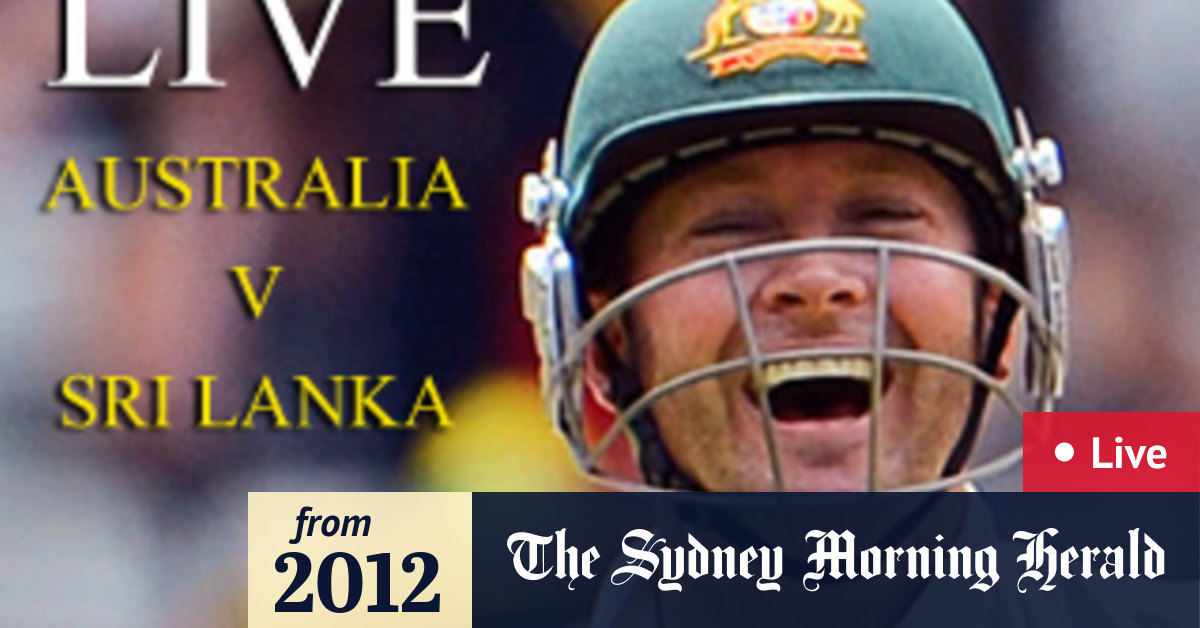 Live cricket commentary Australia v Sri Lanka day two, Melbourne